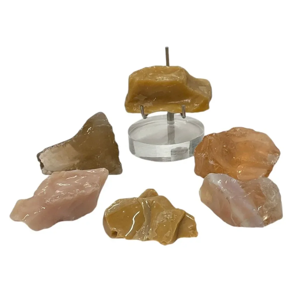 Carmel Neutral Assortment Art Glass Cullet Slag Glass Bundle‎ #4A32